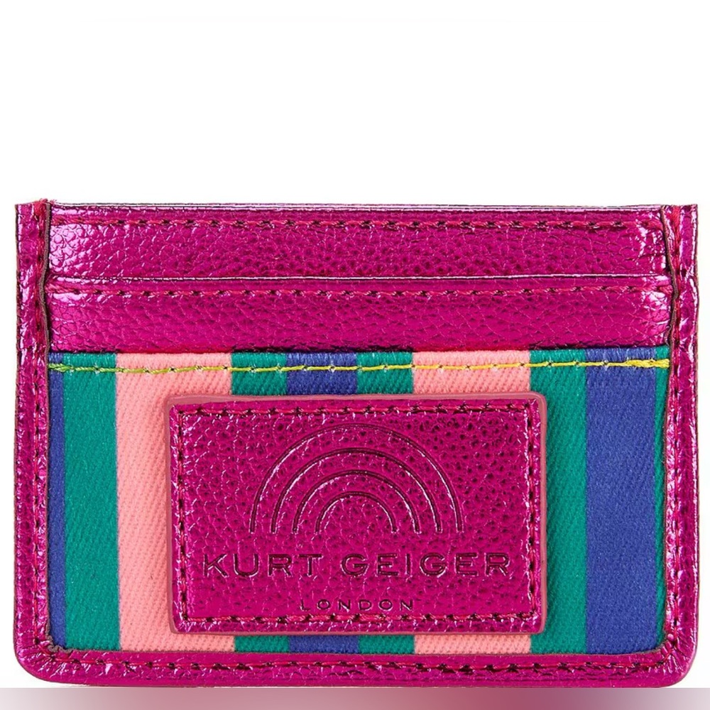 Kurt Geiger Pink and Multicolor Card Holder NWOT